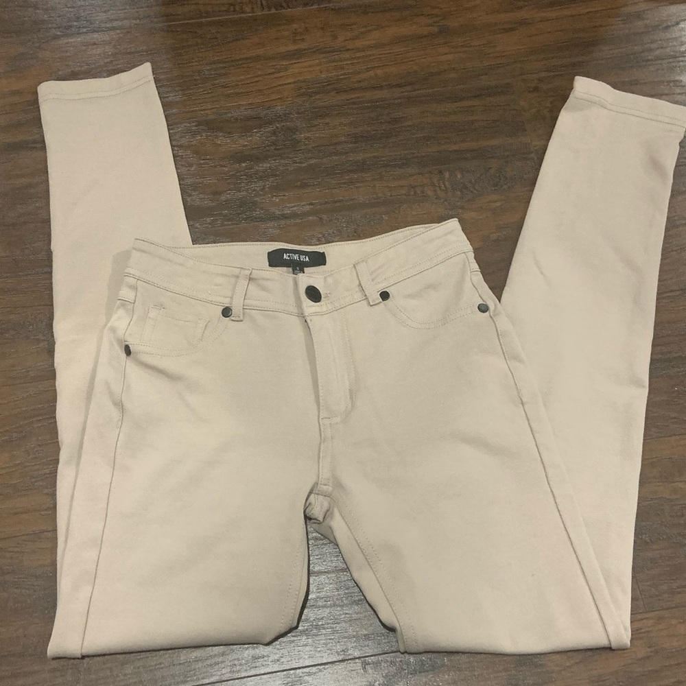 Khaki Jeggings
